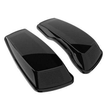 Advanblack Vivid Black Dual 6x9 Speaker Lids Cover for Harley 2014+ Harley Davidson Touring