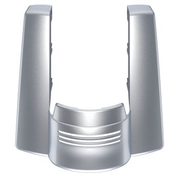 Advanblack No Cutout Barracuda Silver Stretched Rear Fender Extension For 2014+ Harley Davidson Touring Models