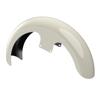 Advanblack Birch White 21" Reveal Wrapper Hugger Front Fender For ''86-''21 Harley Touring Models