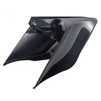 Advanblack Black Pearl ABS Stretched Extended Side Cover Panel for 2009-2013 Harley Touring Glide