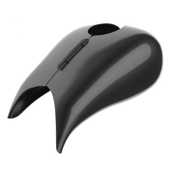 Advanblack Gray Haze Extended Stretched Tank Cover for Harley 2008-2020 Street Glide & Road Glide 