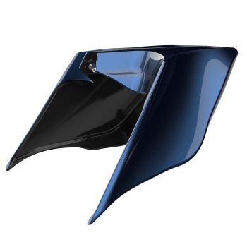 Advanblack Big Blue Pearl ABS Stretched Extended Side Cover Panel for 2009-2013 Harley Touring Glide