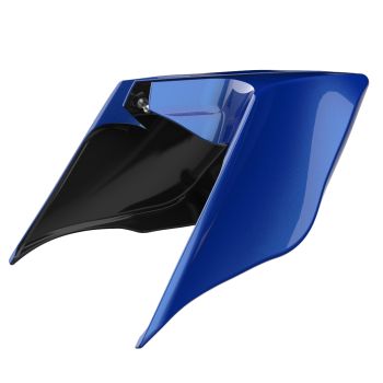 Advanblack Blue Max ABS Stretched Extended Side Cover Panel for 2014+ Harley Davidson Touring