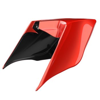 Advanblack Candy Orange ABS Stretched Extended Side Cover Panel for 2009-2013 Harley Touring Glide