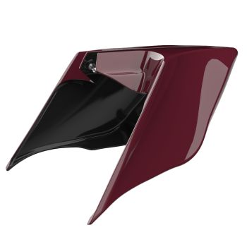 Advanblack Candy Red Sunglo ABS Stretched Extended Side Cover Panel for 2014+ Harley Davidson Touring 