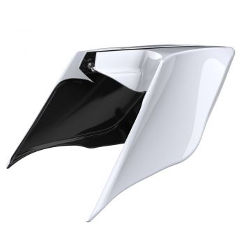 Advanblack Crushed Ice Pearl ABS Stretched Extended Side Cover Panel for 2014+ Harley Davidson Touring 