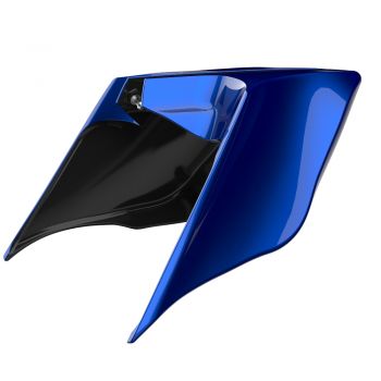 Advanblack Crushed Sapphire Blue ABS Stretched Extended Side Cover Panel for 2014+ Harley Davidson Touring 