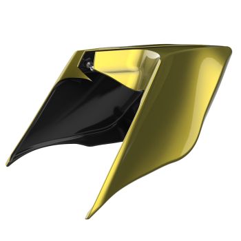 Advanblack Eagle Eye Yellow ABS Stretched Extended Side Cover Panel for 2014+ Harley Davidson Touring