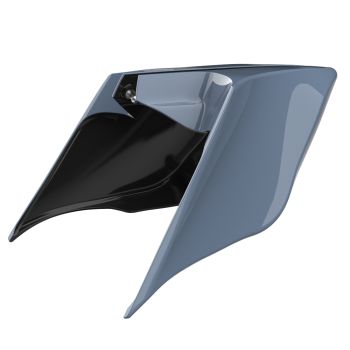Advanblack Gunship Gray ABS Stretched Extended Side Cover Panel for 2014+ Harley Davidson Touring