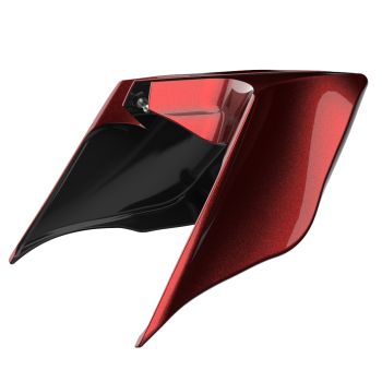 Advanblack Hard Candy Hot Rod Red Flake ABS Stretched Extended Side Cover Panel for 2014+ Harley Davidson Touring 