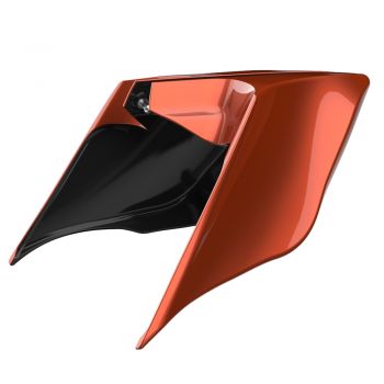 Advanblack Orange Lava ABS Stretched Extended Side Cover Panel for 2014+ Harley Davidson Touring 