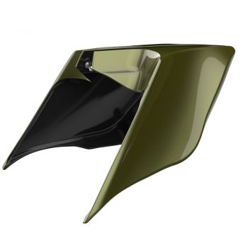 Advanblack Mineral Green Metallic ABS Stretched Extended Side Cover Panel for 2014+ Harley Davidson Touring 