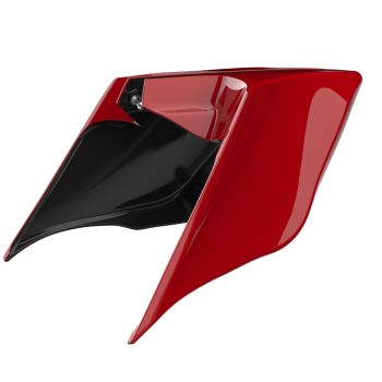 Advanblack Redline Red ABS Stretched Extended Side Cover Panel for 2014+ Harley Davidson Touring 