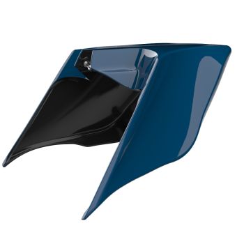 Advanblack Reef Blue ABS Stretched Extended Side Cover Panel for 2014+ Harley Davidson Touring