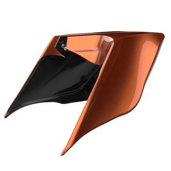 Advanblack Scorched  Orange ABS Stretched Extended Side Cover Panel for 2014+ Harley Davidson Touring 