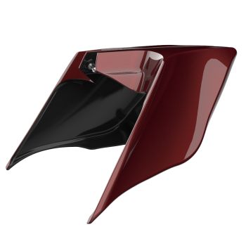 Advanblack Stiletto Red ABS Stretched Extended Side Cover Panel for 2014+ Harley Davidson Touring 