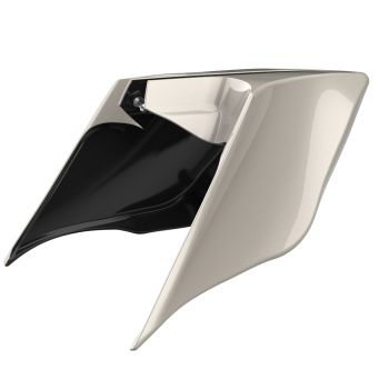 Advanblack White Sand Pearl ABS Stretched Extended Side Cover Panel for 2014+ Harley Davidson Touring 
