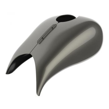 Advanblack Industrial Gray(Glossy) Extended Stretched Tank Cover for Harley 2008-2020 Street Glide & Road Glide 