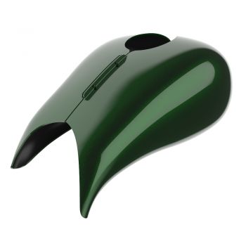 Advanblack Kinetic Green  Extended Stretched Tank Cover for Harley 2008-2020 Street Glide & Road Glide 