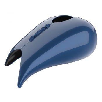Advanblack Legend Blue (Glossy) Extended Stretched Tank Cover for Harley 2008-2020 Street Glide & Road Glide 