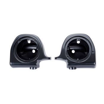 Advanblack Black Pearl 6.5" Speaker Pods for 83'- 13' Lower Fairing Vented Harley Davidson Touring