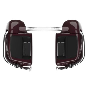 Advanblack Black Cherry Rushmore Lower Vented Fairings for 2014+ Harley Davidson Touring