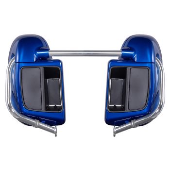 Advanblack Blue Max Rushmore Lower Vented Fairings for 2014+ Harley Davidson Touring
