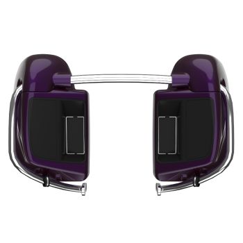 Advanblack Hard Candy Mystic Purple Flake Rushmore Lower Vented Fairings for 2014+ Harley Davidson Touring