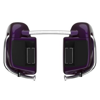 Advanblack Hard Candy Mystic Purple Flake Rushmore Lower Vented Fairings for 2014+ Harley Davidson Touring