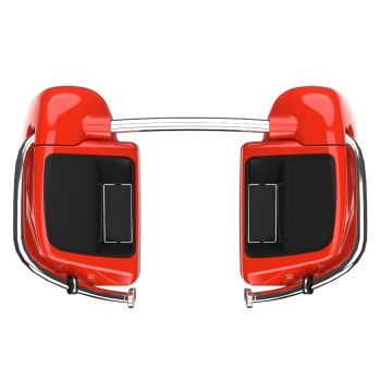 Advanblack Laguna Orange Rushmore Lower Vented Fairings for 2014+ Harley Davidson Touring
