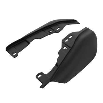 Advanblack Denim Black Mid-Frame Air Deflectors heat shield For 09-16 Harley Davidson Street Road Electra Glide