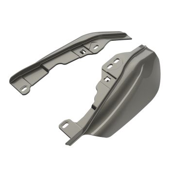 Advanblack Industrial Gray Mid-Frame Air Deflectors heat shield For 2017+ Harley Davidson Street Road Electra Glide
