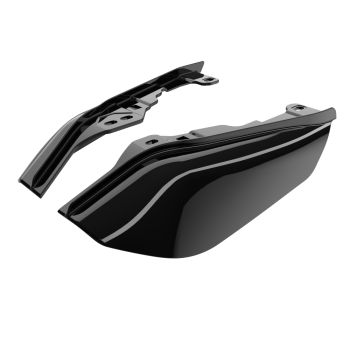 Midnight Firestorm MID-FRAME AIR DEFLECTORS HEAT SHIELD FOR '09-'24 HARLEY DAVIDSON TOURING