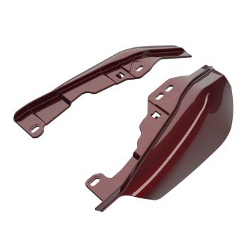 Advanblack Mysterious Red Sunglo Mid-Frame Air Deflectors heat shield For 09-16 Harley Davidson Street Road Electra Glide
