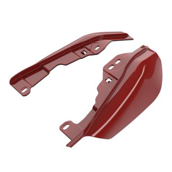 Advanblack Red Hot Sunglo Mid-Frame Air Deflectors heat shield For 09-16 Harley Davidson Street Road Electra Glide