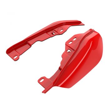 Advanblack Scarlet Red Mid-Frame Air Deflectors heat shield For 09-16 Harley Davidson Street Road Electra Glide