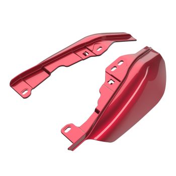 Advanblack Velocity Red Sunglo  Mid-Frame Air Deflectors heat shield For 09-16 Harley Davidson Street Road Electra Glide