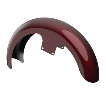 Advanblack  Mysterious Red Sunglo 21" Reveal Wrapper Hugger Front Fender For ''86-''21 Harley Touring Models