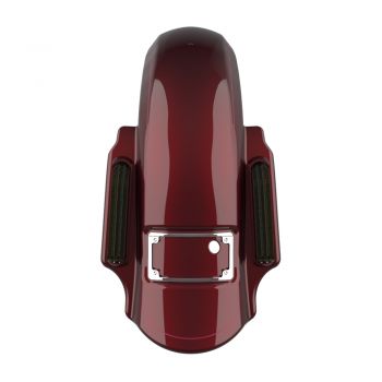 Advanblack Mysterious Red Sunglo Dominator Stretched Rear Fender For 2014+ Harley Davidson Touring Models