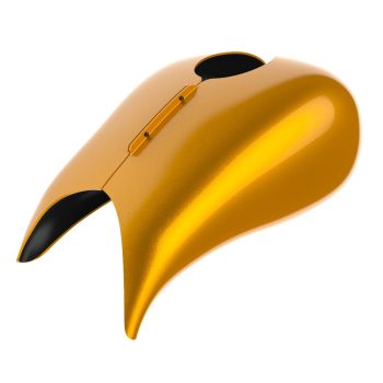 Advanblack Prospect Gold Extended Stretched Tank Cover for Harley 2008-2020 Street Glide & Road Glide 