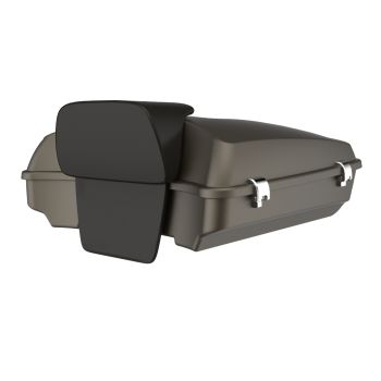 Advanblack Bronze Smoke Razor Rear Tour Trunk Pack Luggage Trunk Pad For '97-'21 Harley Davidson Touring