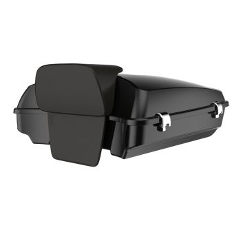 Advanblack Vivid Black Rushmore Razor Tour Pack Pad '97-'20 Harley Touring Street Electra Road Glide