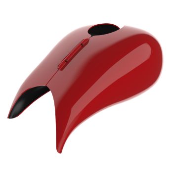 Advanblack Redline Red Extended Stretched Tank Cover for Harley 2008-2020 Street Glide & Road Glide 