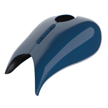 Advanblack Reef Blue Extended Stretched Tank Cover for Harley 2008-2020 Street Glide & Road Glide 