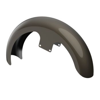 Advanblack River Rock Gray 21" Reveal Wrapper Hugger Front Fender For ''86-''21 Harley Touring Models-River Rock Gray