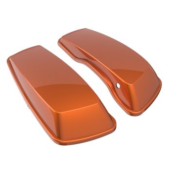 Advanblack Amber Whiskey Standard Normal Stretched Saddlebag Lids for Harley Davidson Touring 2014+