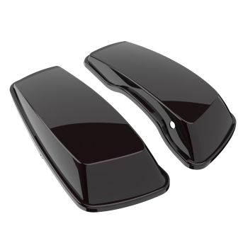 Advanblack Blackened Cayenne Standard Normal Stretched Saddlebag Lids for Harley Davidson Touring 2014+