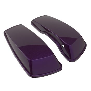 Advanblack Hard Candy Mystic Purple Flake Standard Normal Stretched Saddlebag Lids for Harley Davidson Touring 2014