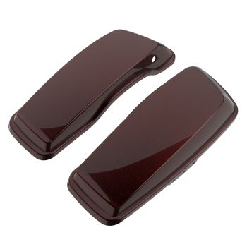 Advanblack Saddlebag Lids Cover for Harley Davidson FLH FLHTC Road Electra Glide-Merlot Sunglo