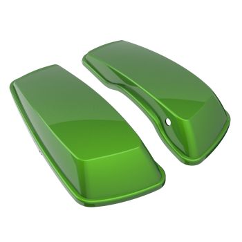 Advanblack Radioactive Green Standard Normal Stretched Saddlebag Lids for Harley Davidson Touring 2014+